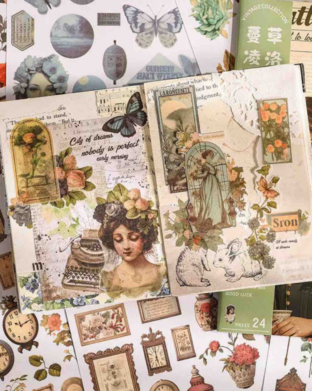 Vintage Sticker Book