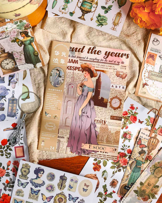 Vintage Sticker Book