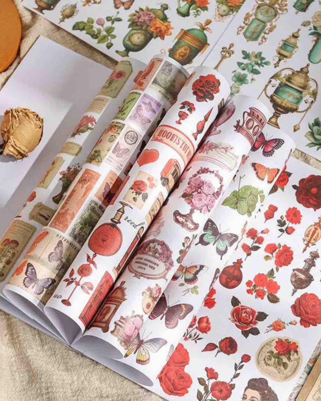 Vintage Sticker Book